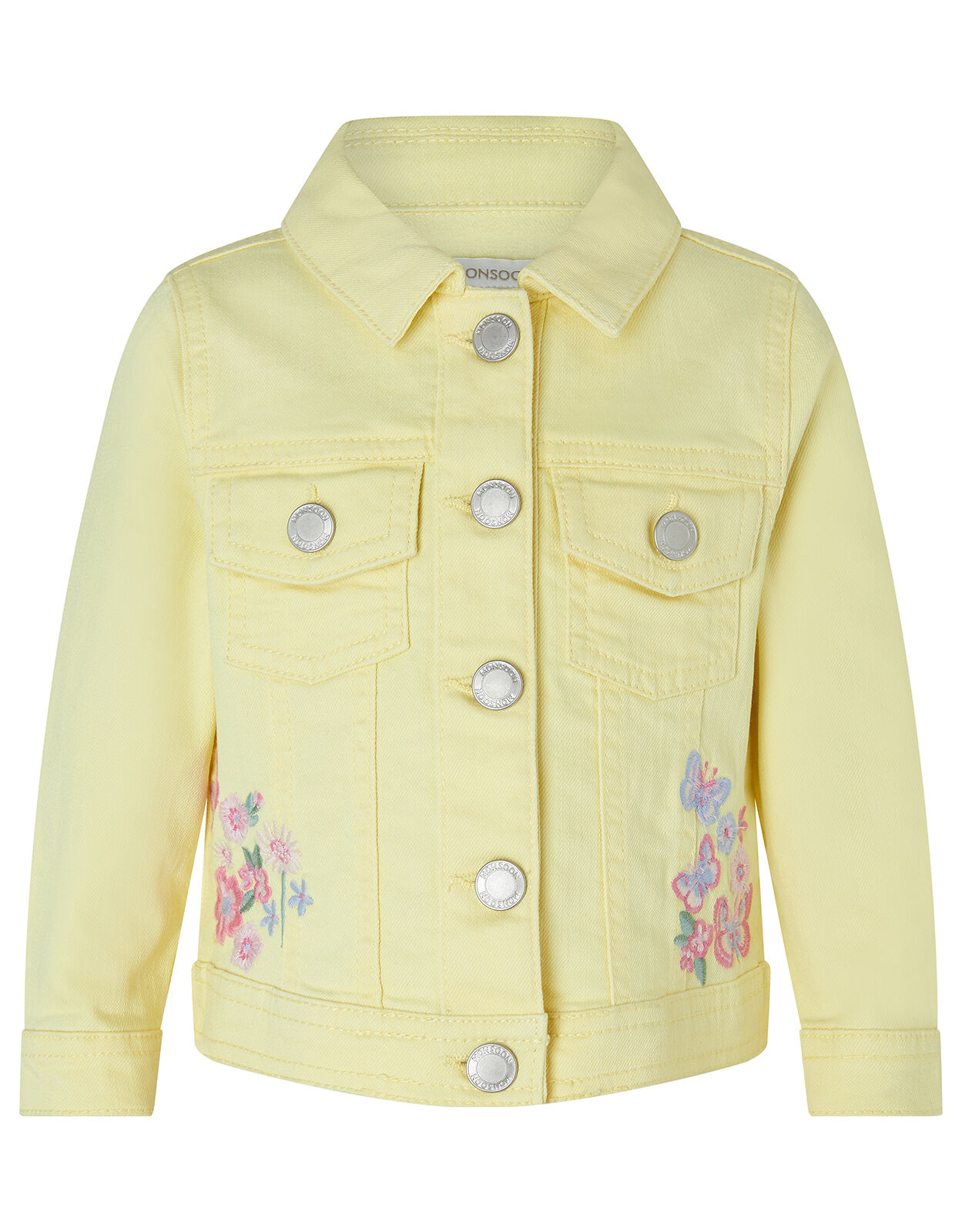 Baby Yuki Butterfly Denim Jacket Yellow