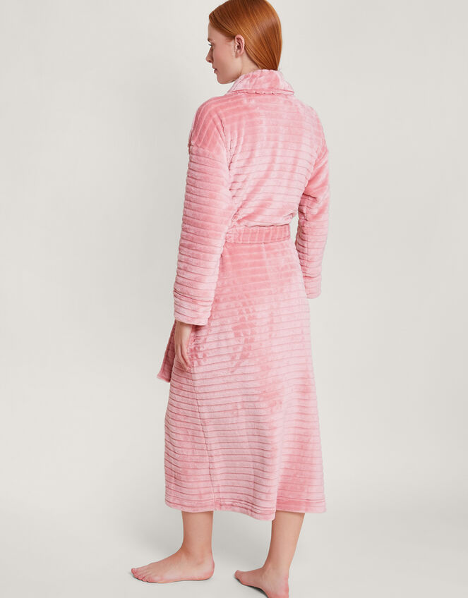Stripe Textured Dressing Gown Pink Robes And Dressing Gowns Monsoon UK.