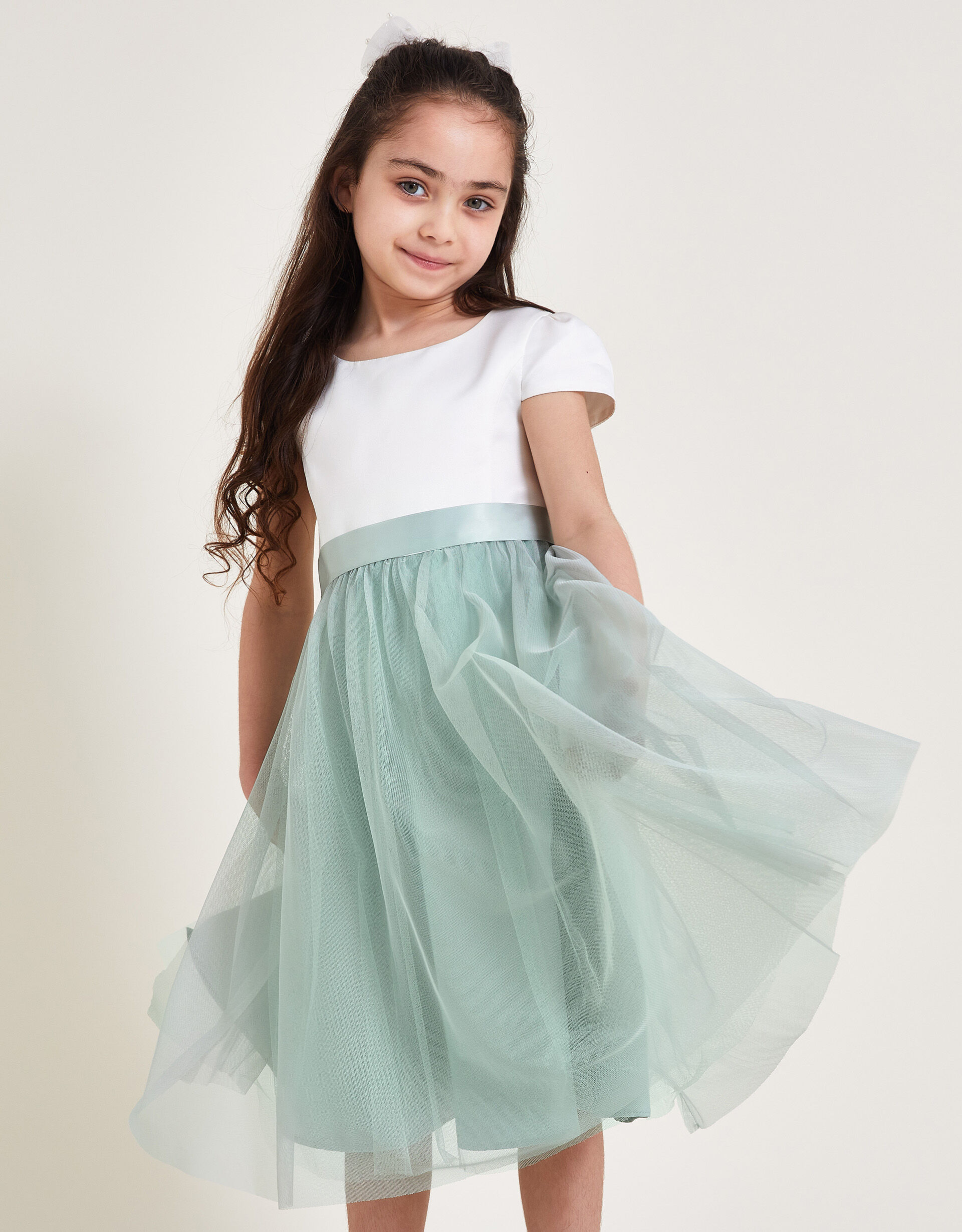 Girls green dress clearance