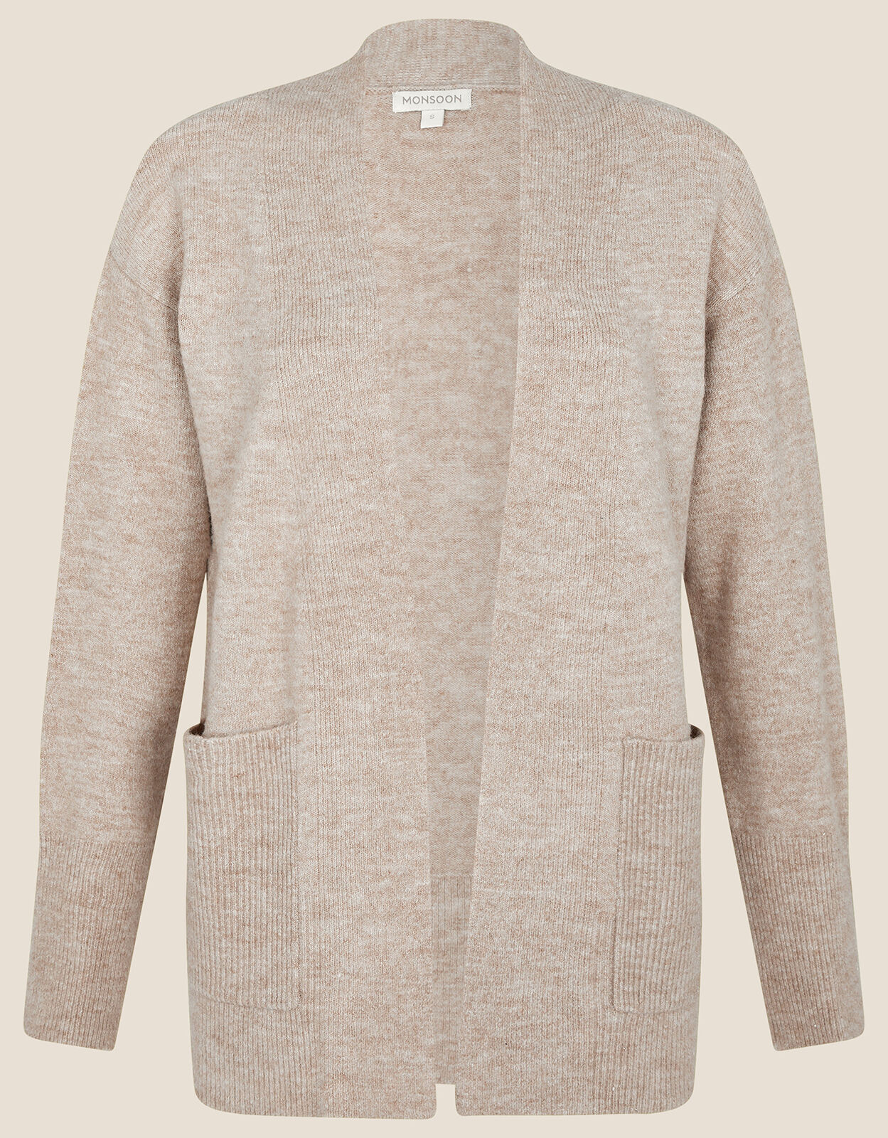 camel boyfriend cardigan