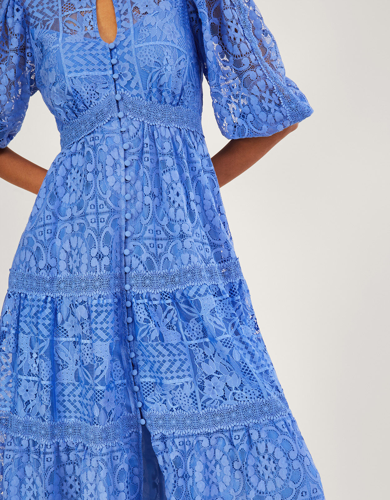 Monsoon blue lace dress shop