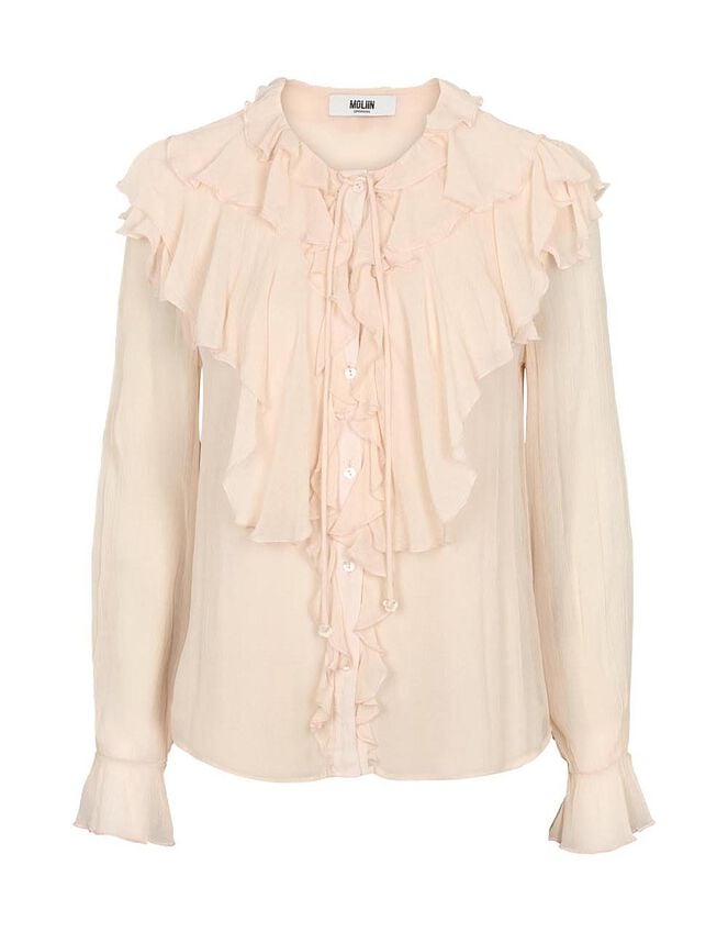 Moliin Angel Ruffle Blouse, Pink (PINK), large