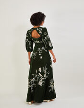 Stephanie Velvet Maxi Dress, Green (GREEN), large