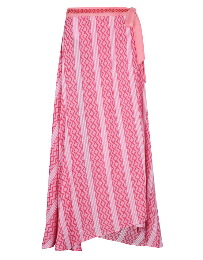 Pitusa Zig Zag Midi Wrap Skirt, , large