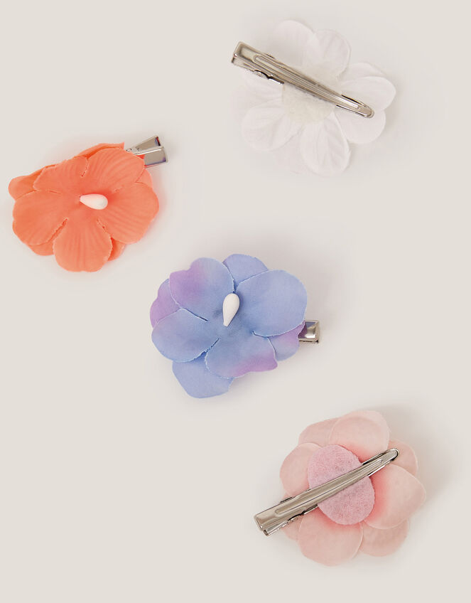 4-Pack Fun Flower Hair Clips, , large