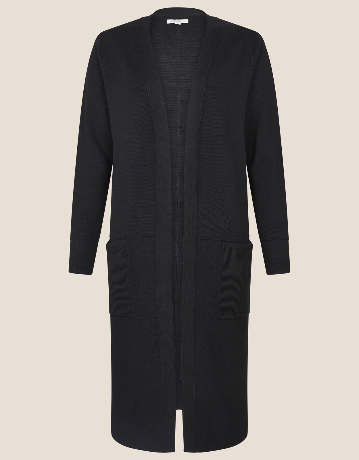 Longline Coatigan Black