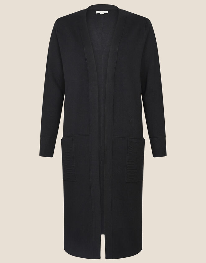 Longline Coatigan, Black (BLACK), large