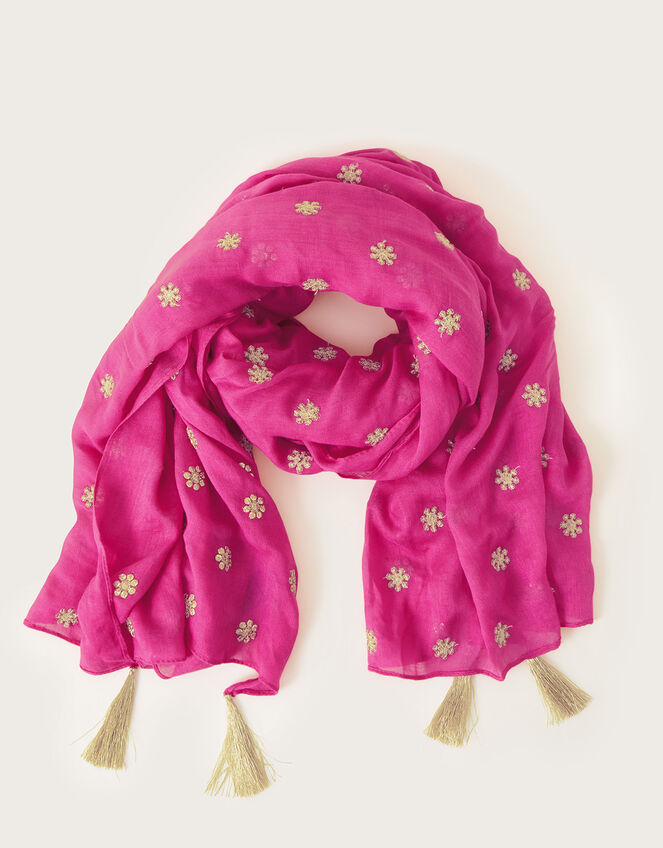 Embroidered Scarf, , large
