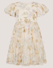 Azalea Ruffle Floral Embroidered Party Dress, Multi (MULTI), large