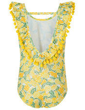 Layla Lemon Swimsuit with Recycled Polyester, Yellow (YELLOW), large