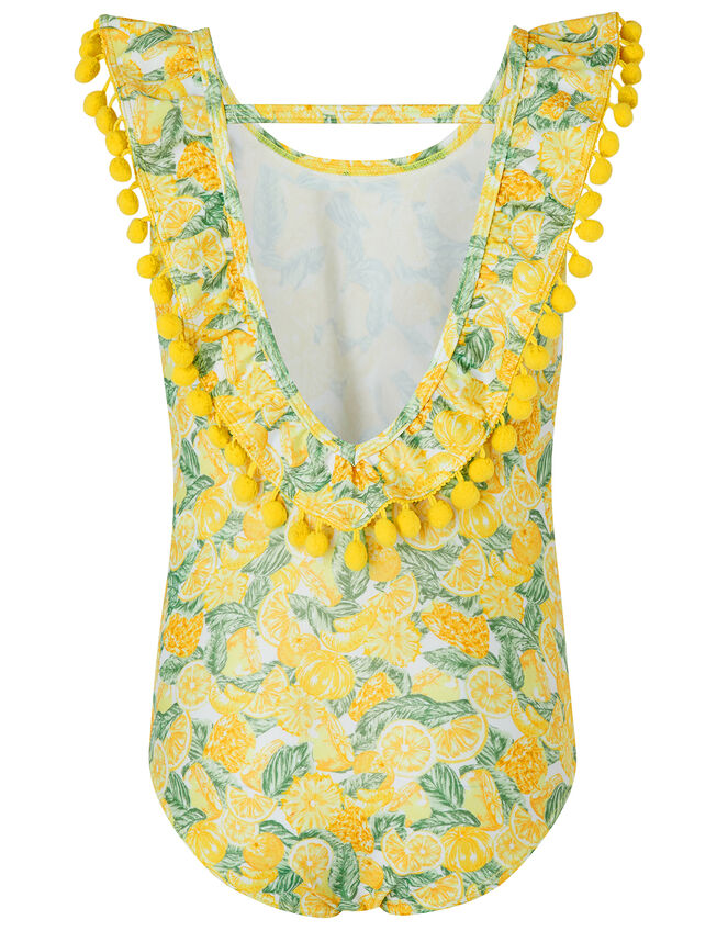 Layla Lemon Swimsuit with Recycled Polyester, Yellow (YELLOW), large