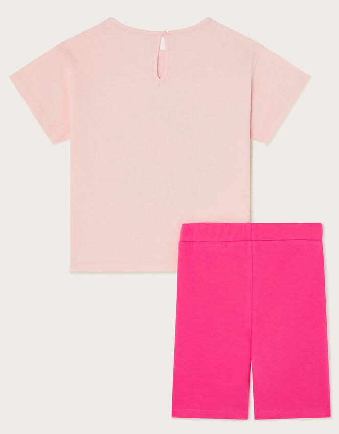 Sun Ray Top and Shorts Set, Pink (PINK), large