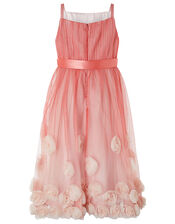 Sienna 3D Rose Occasion Dress, Pink (PINK), large