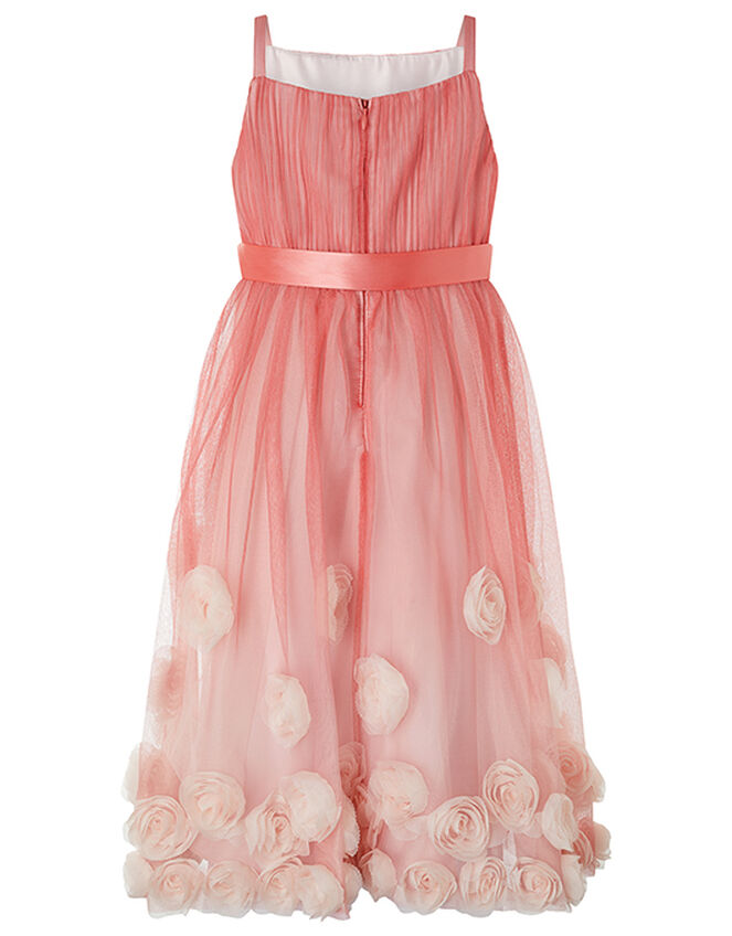 Sienna 3D Rose Occasion Dress, Pink (PINK), large