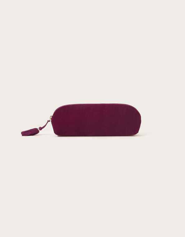 Velvet Tassel Pencil Case, , large