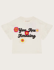 You Are Amazing T-Shirt, White (WHITE), large