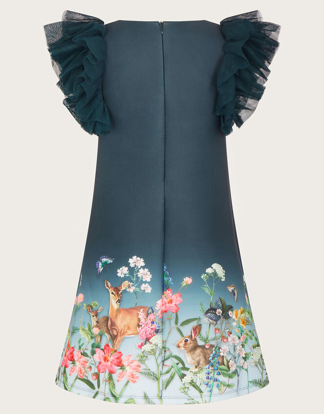 Woodland Print Scuba Dress, Multi (MULTI), large