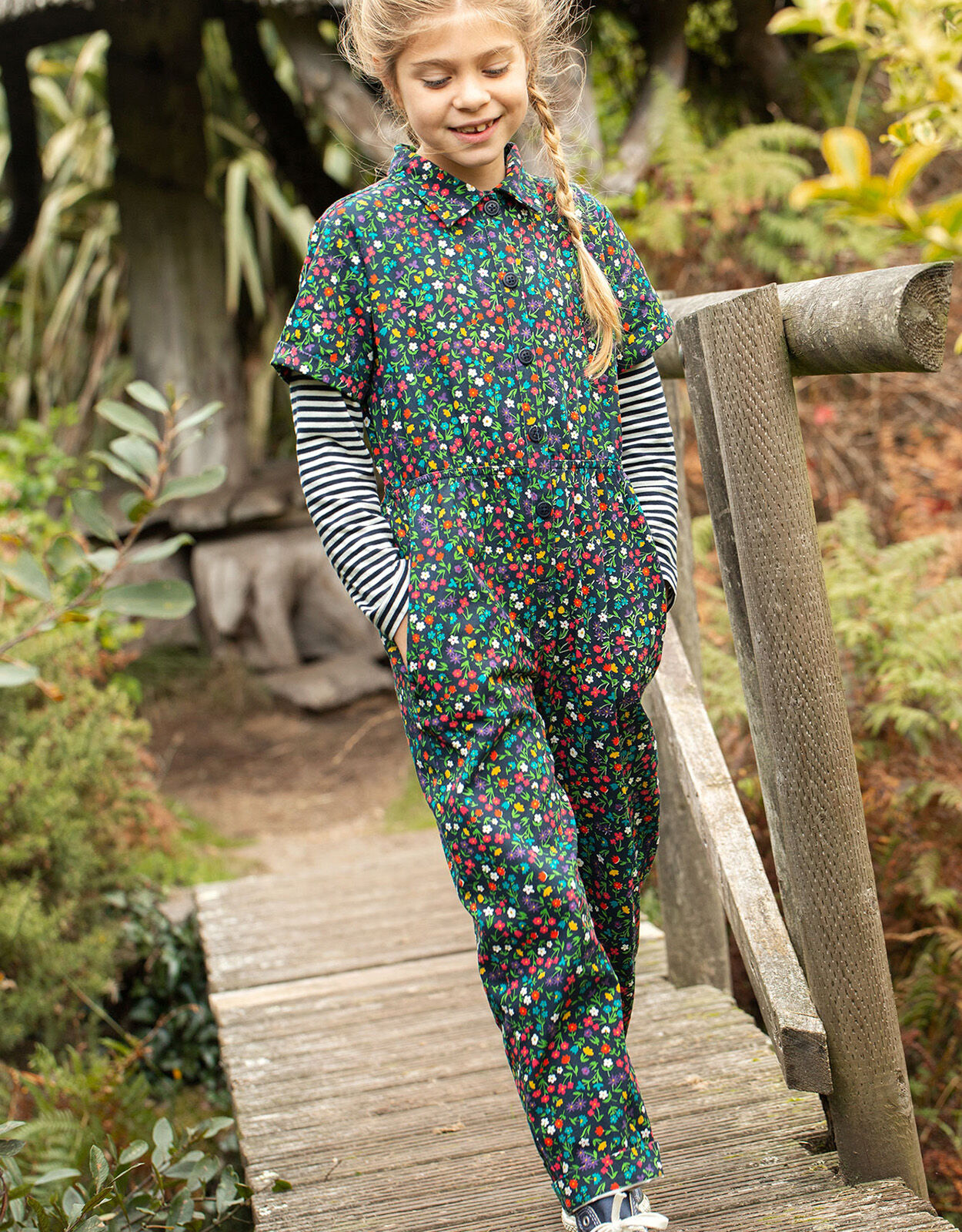 Frugi Bowie Boiler Suit Blue