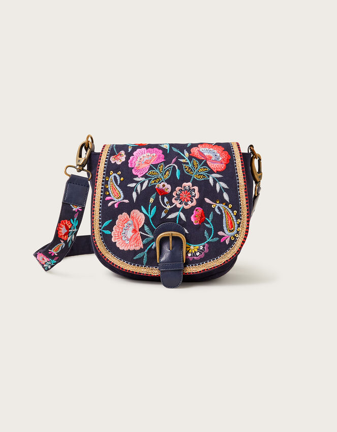 Embroidered Saddle Bag | Accessories | Monsoon UK.