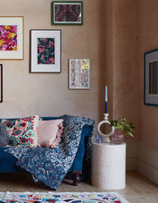 Patterned Cylinder Bedside Table, , large