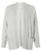Wide Pocket Knit Cardigan, Grey (GREY MARL), large