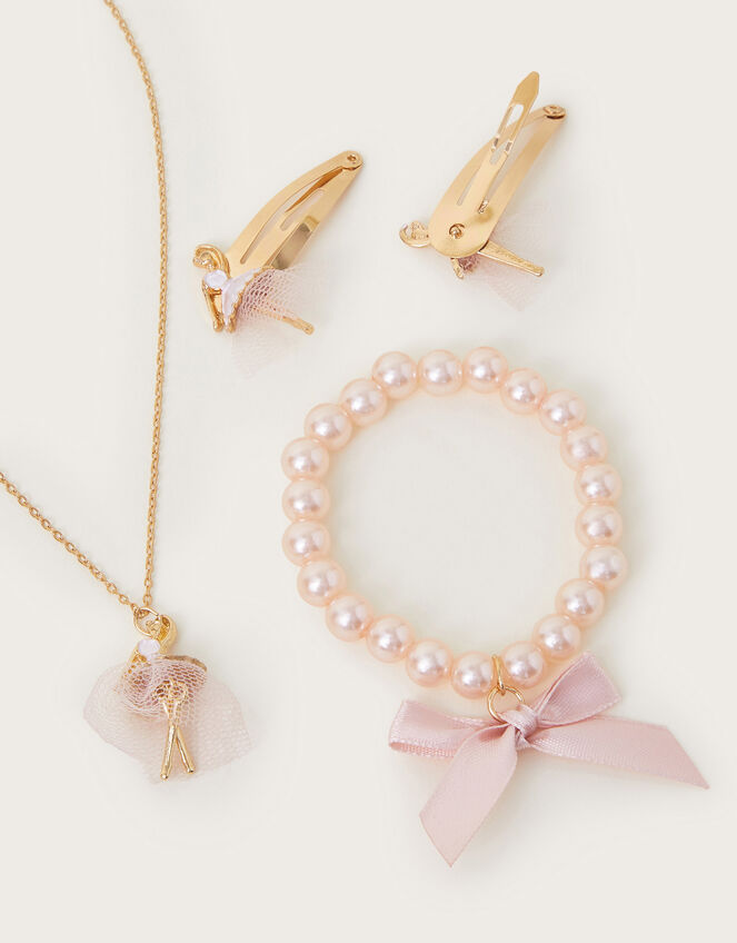 Ballerina Hair Clips and Jewellery Set, , large