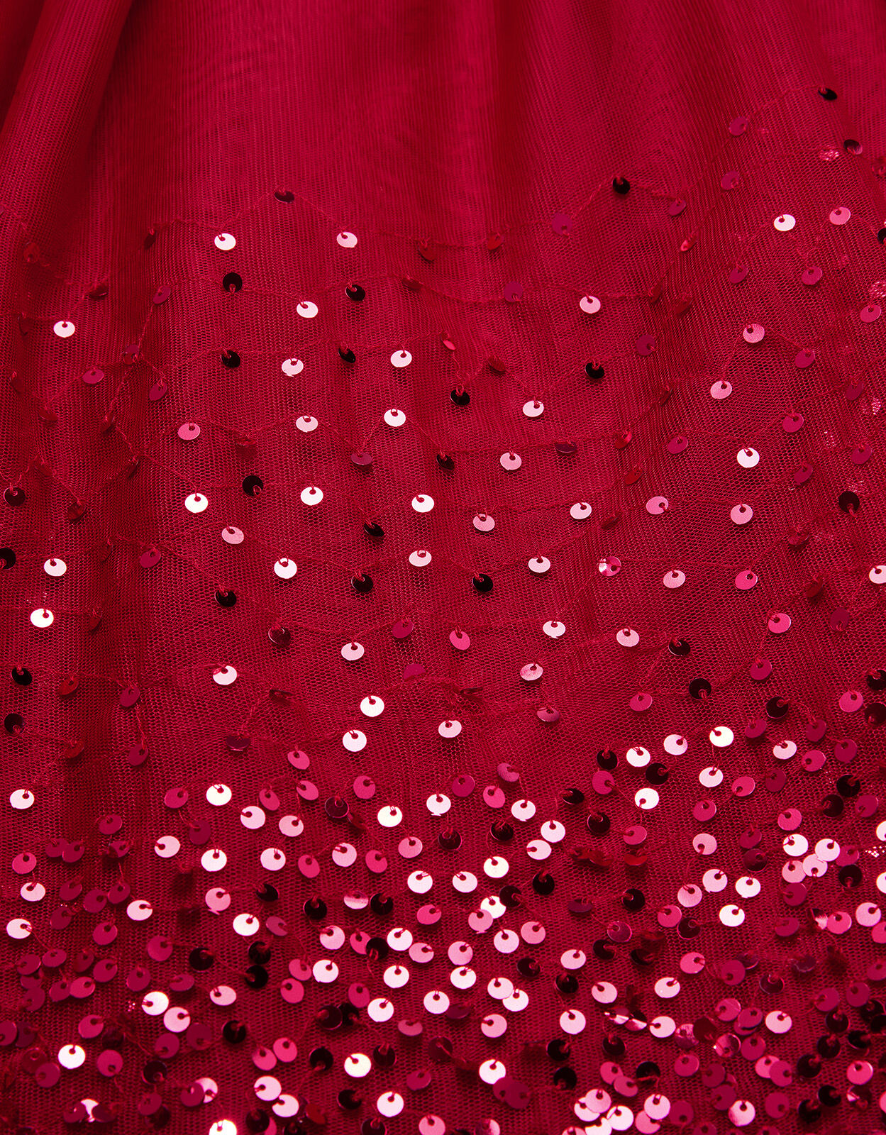 Lana Sequin Prom Dress Red