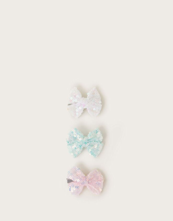 3-Pack Sequin Hair Bows, , large