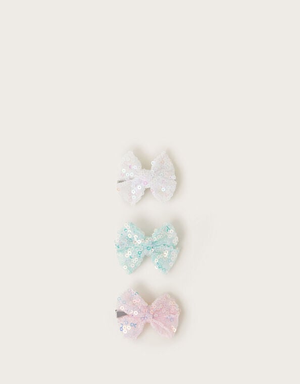 3-Pack Sequin Hair Bows, , large