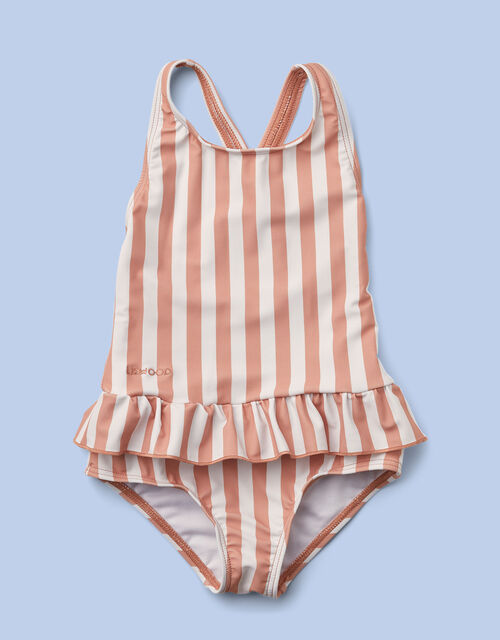 Liewood Amara Stripe Swimsuit , Pink (ROSE PINK), large