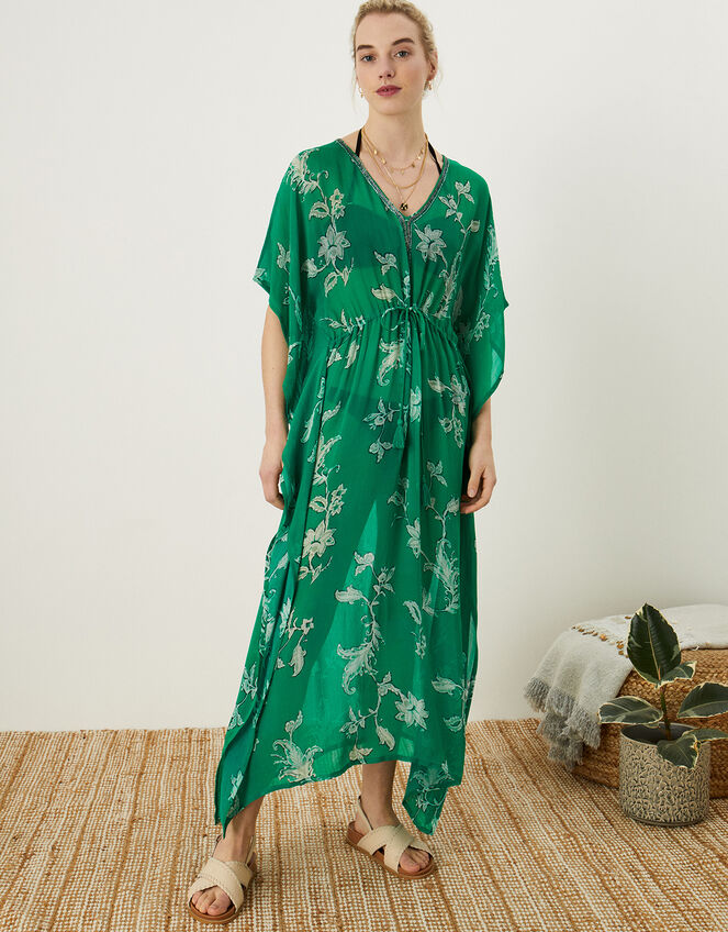Kai Print Kaftan , Green (GREEN), large