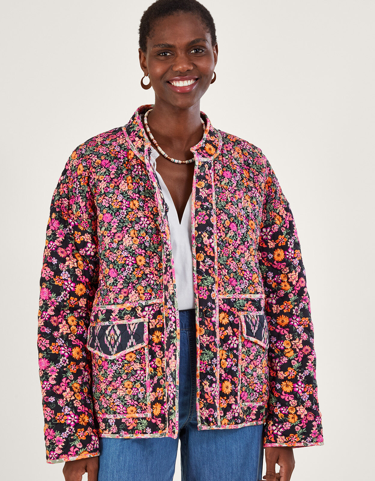 Monsoon orange jacket shop