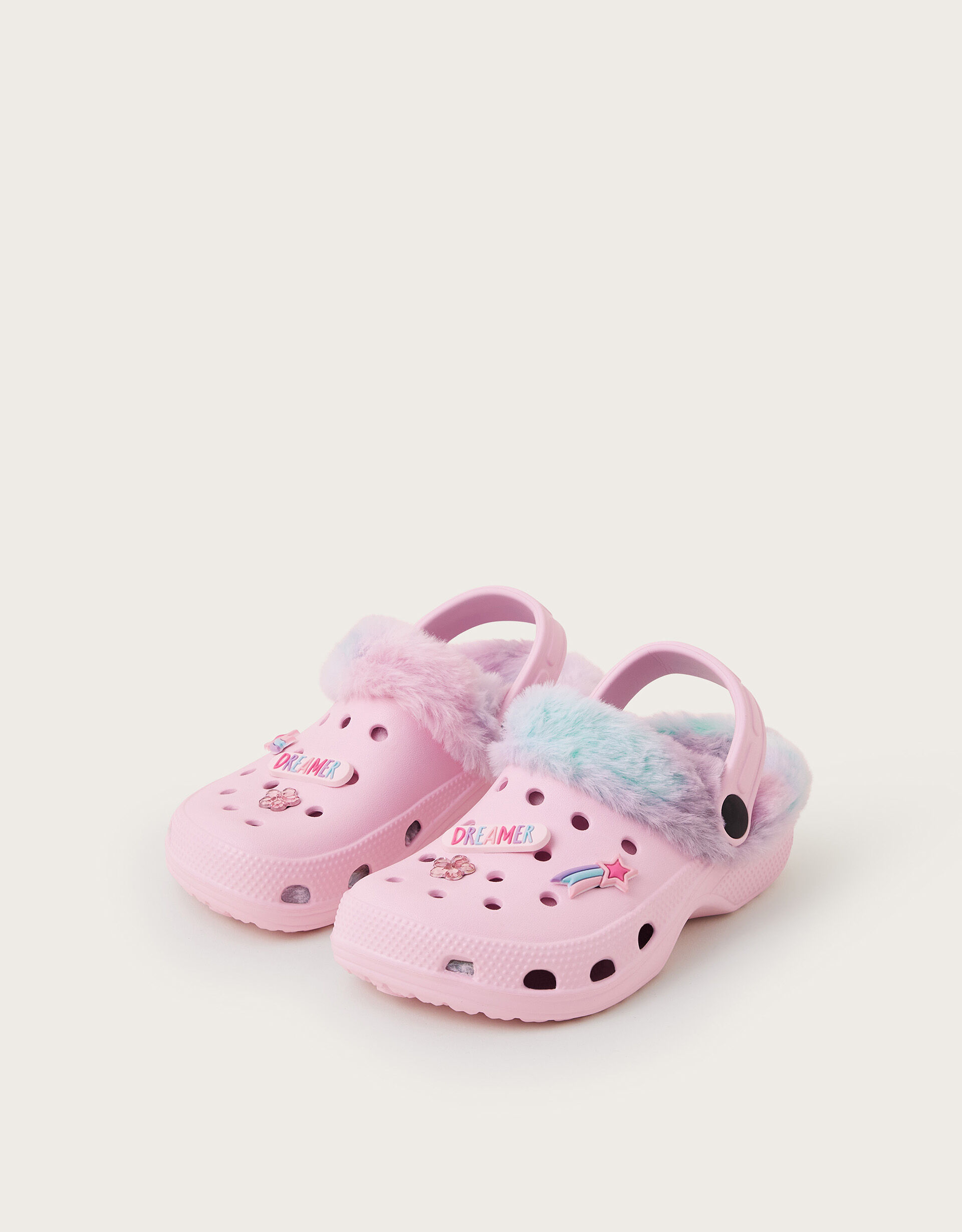 Faux fur lined crocs sales