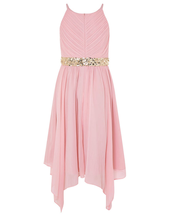 Chiffon Hanky Hem Prom Dress Pink | Girls' Dresses | Monsoon UK.