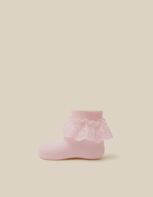 Baby Lace Socks, Pink (PINK), large