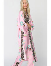 Crās Hawaii Printed Leopard Kimono, Pink (PINK), large