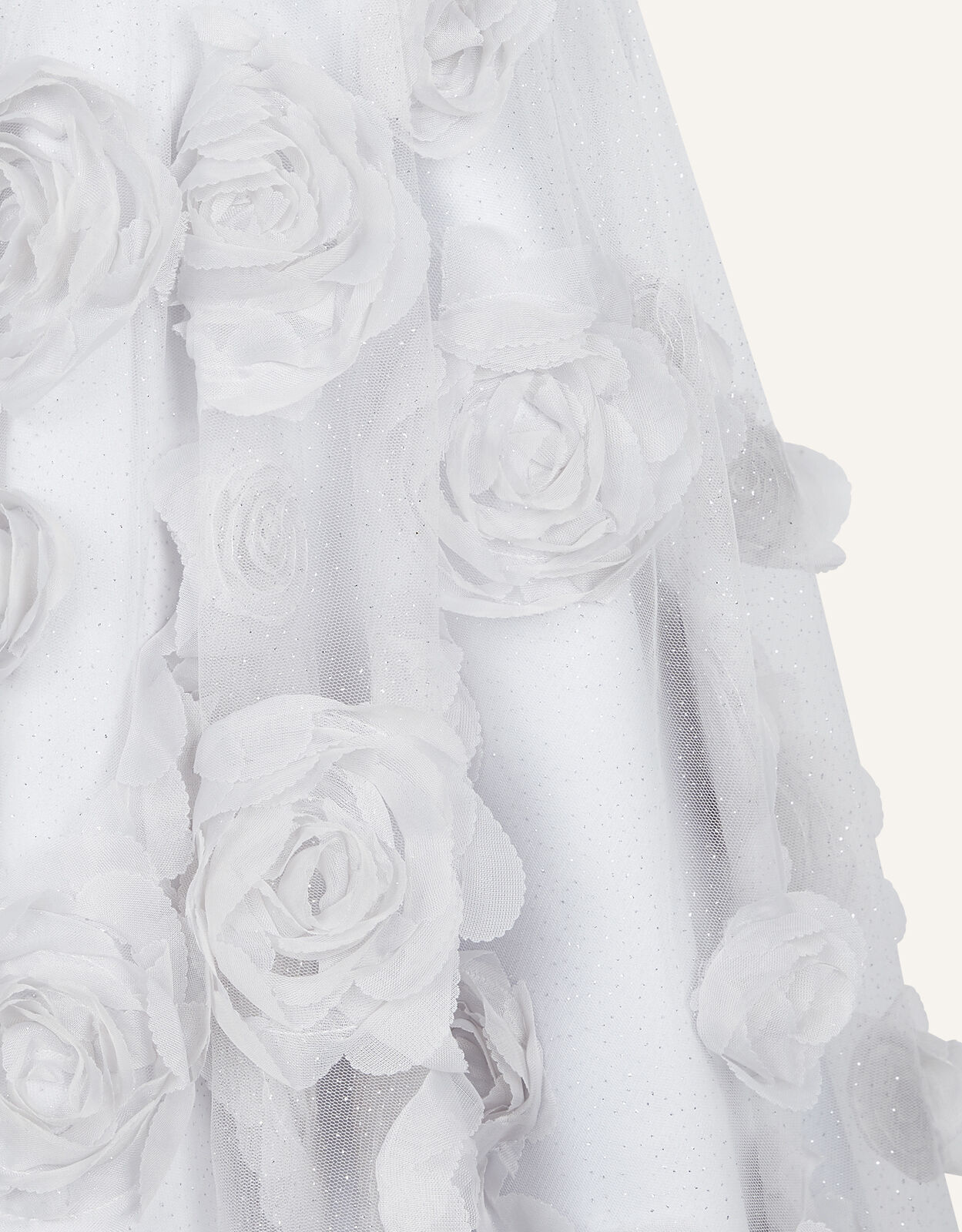 Monsoon grey flower girl dress sales
