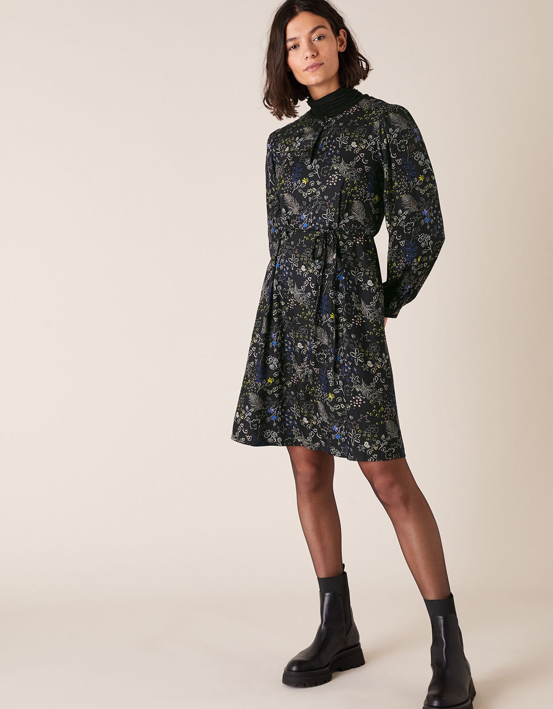 Black Short Women's Dress S127 main image 0
