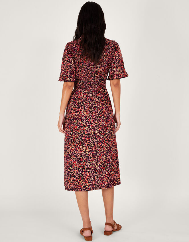 Print Shirt Dress, Red (RED), large