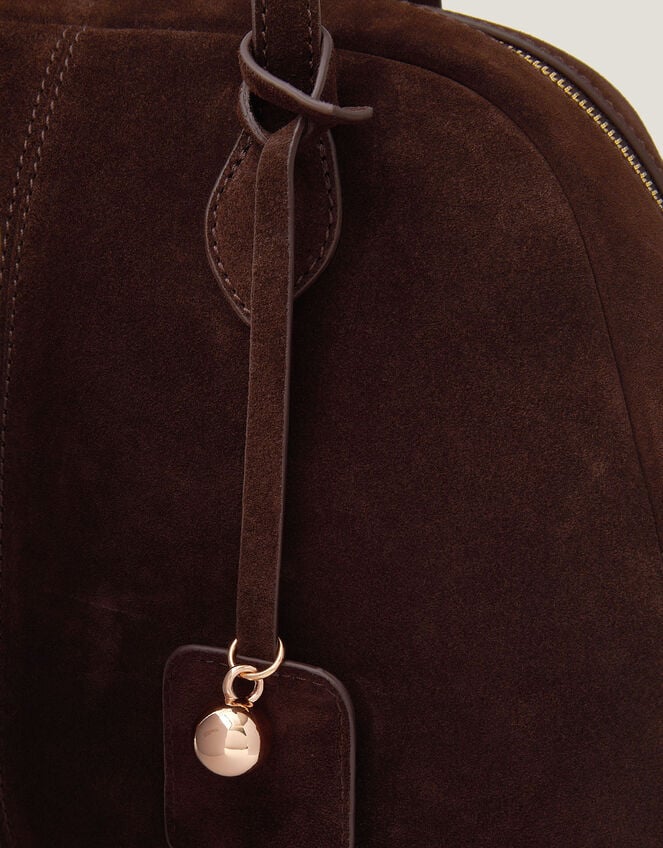 Dalia Suede Bowler Bag