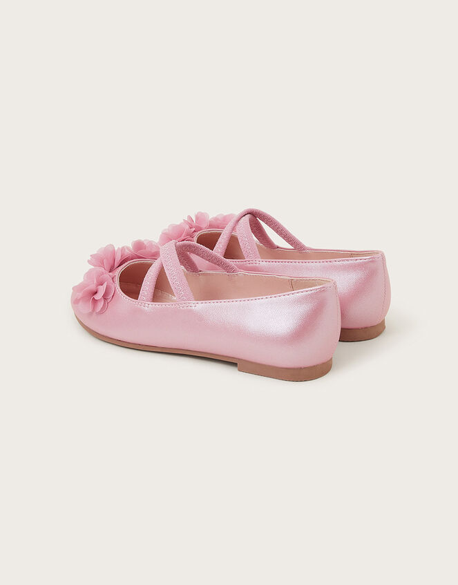 Cross-Over Ballet Flats, Pink (PINK), large