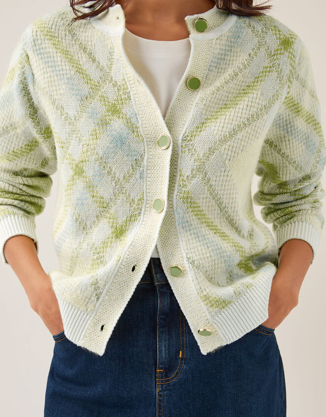Ali Argyle Cardigan, Ivory (IVORY), large