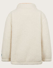 Landscape Print Half-Zip Fleece, Ivory (IVORY), large