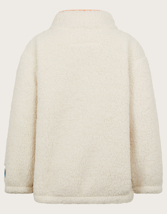 Landscape Print Half-Zip Fleece, Ivory (IVORY), large
