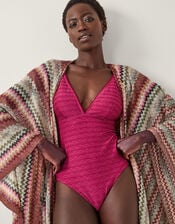 Ava Zig Zag Beach Cover Up, , large
