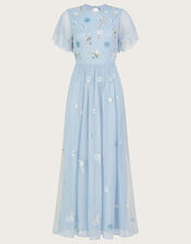 Catherine Embellished Shorter Length Maxi Dress, CLOUD, large
