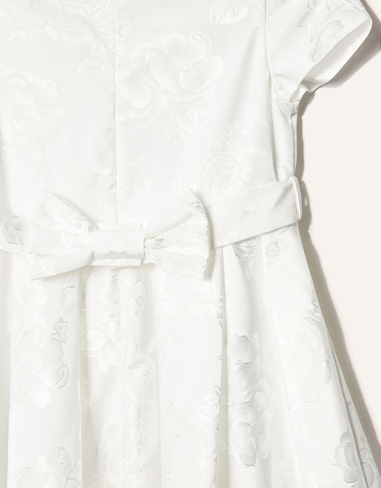 Henrietta Jacquard Dress Ivory