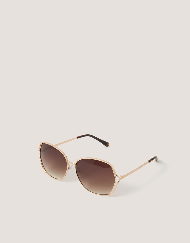 Oversized Metal Sunglasses