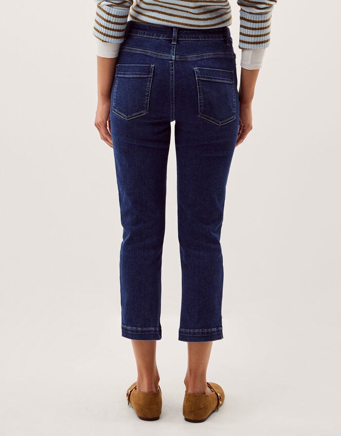 Idabella Slim Cropped Jeans, Blue (INDIGO), large