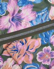 Floral Sparkle Bikini Set, Green (KHAKI), large